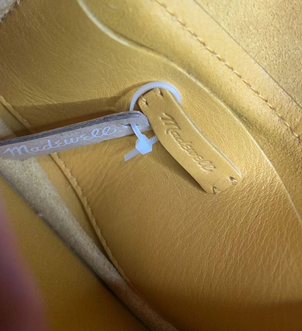 Madewell Yellow Leather Chain Crossbody Bag - Picture 6 of 8